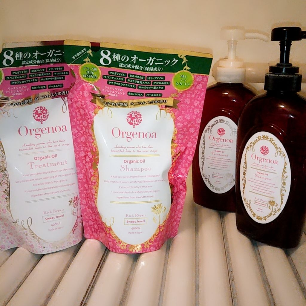 オーガニックオイルシャンプー リッチリペア/オルジェノア/シャンプー・コンディショナーを使ったクチコミ(2枚目)