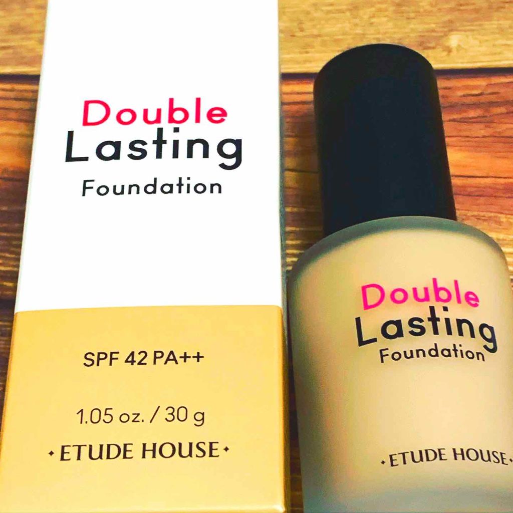 ダブルラスティング ファンデーション/ETUDE/リキッドファンデーションを使ったクチコミ(1枚目)