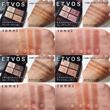 ミネラルクラッシィシャドー/エトヴォス/アイシャドウパレットを使ったクチコミ(6枚目)