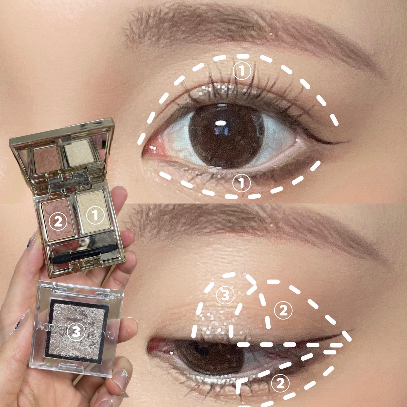 エレガンス アルモニーアイズ/Elégance/アイシャドウパレットを使ったクチコミ(3枚目)