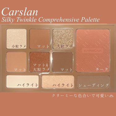 シルキートゥインクルアイシャドウパレット/CARSLAN/アイシャドウパレットを使ったクチコミ（2枚目）