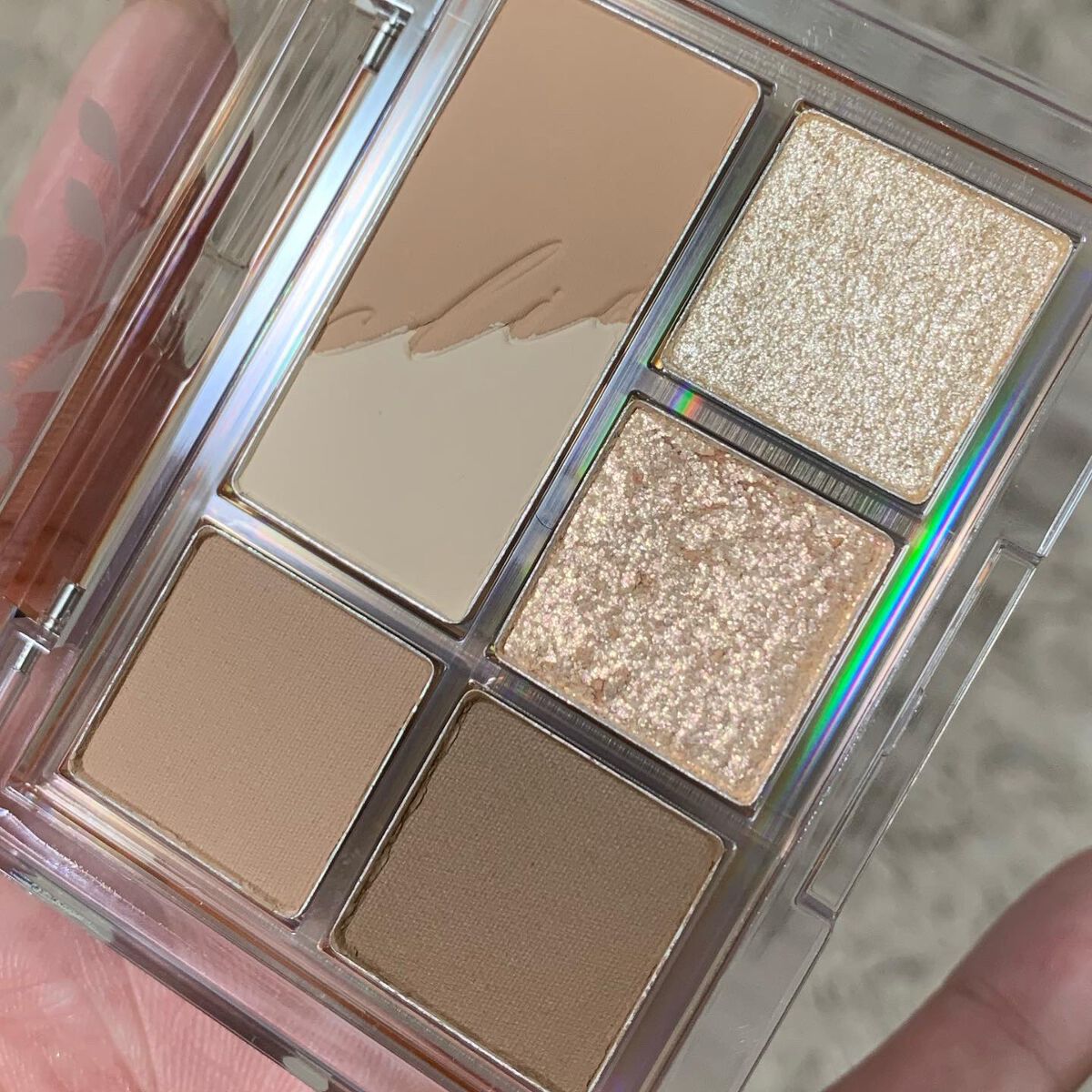 プロ アイパレット ミニ 04 FALLING IN NUDE/CLIO/アイシャドウパレットを使ったクチコミ（3枚目）