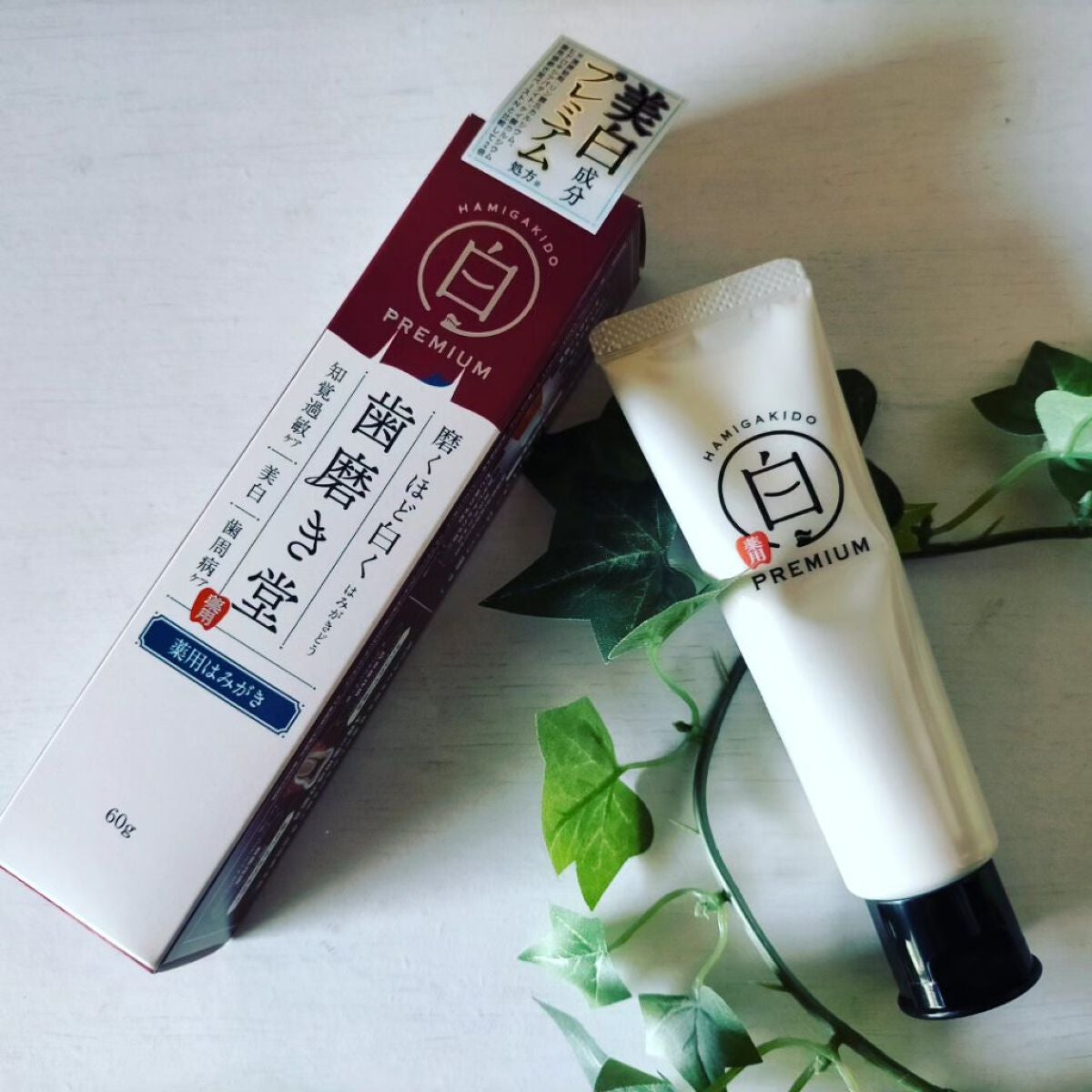 歯磨き堂 薬用ホワイトニングペースト プレミアム/歯磨き堂/歯磨き粉を使ったクチコミ(1枚目)