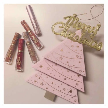 The Sweet Smell of Christmas Mini Melted Liquified lipstick Set /Too Faced/口紅を使ったクチコミ（1枚目）