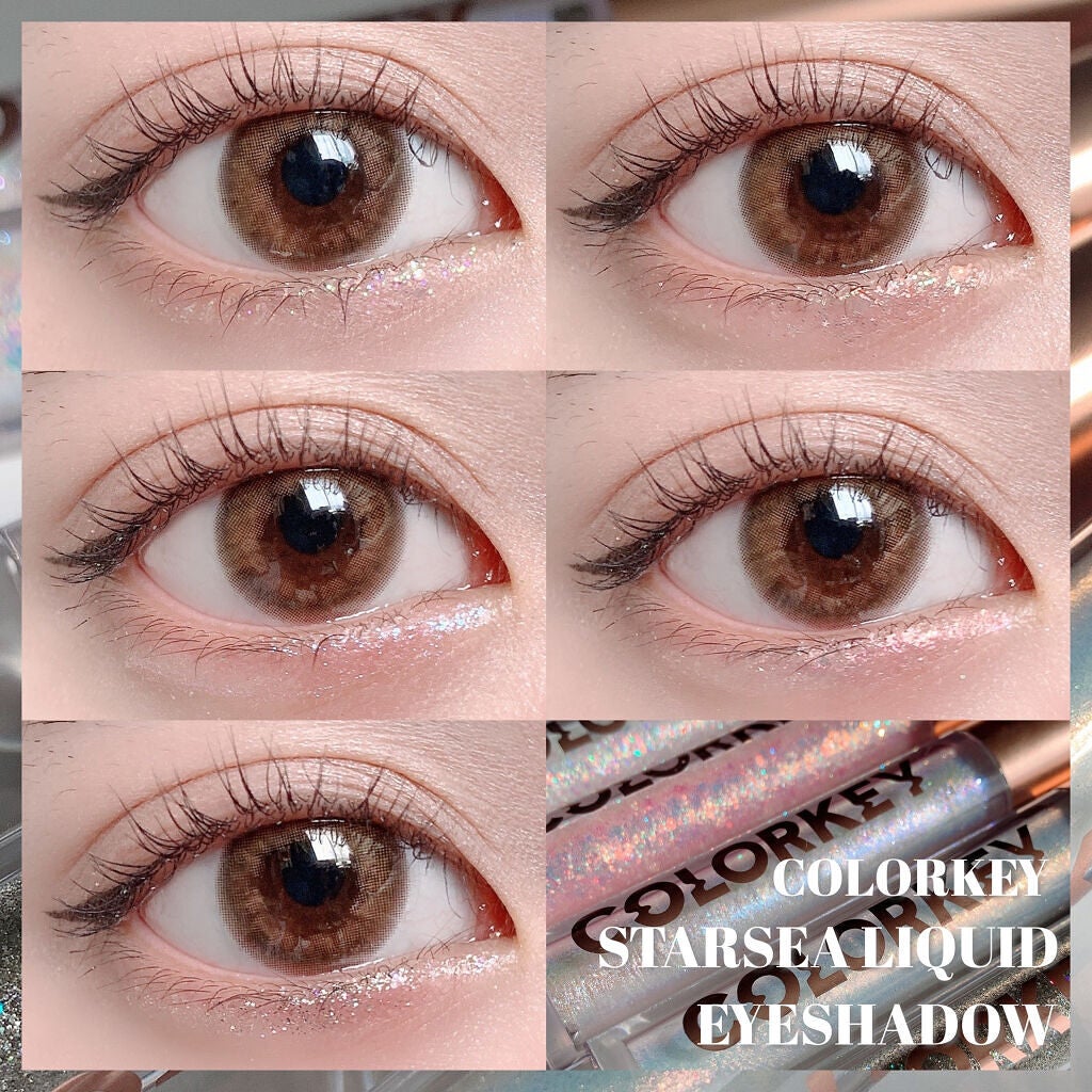 スパークリングギャラクシーリキッドアイシャドウ/COLORKEY/リキッドアイシャドウを使ったクチコミ(1枚目)