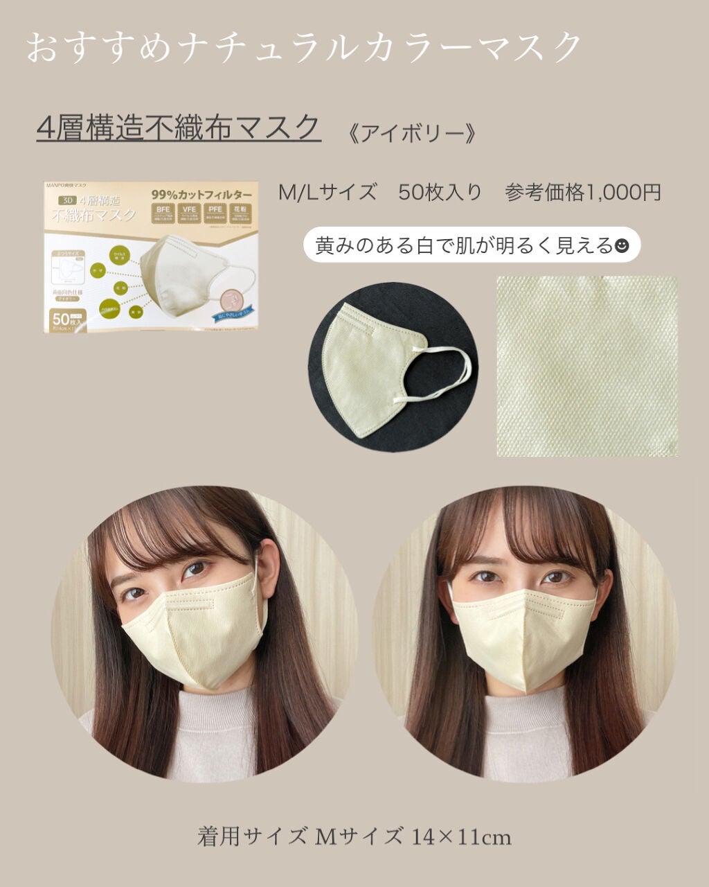 超快適マスク SMART COLOR/ユニ・チャーム/マスクを使ったクチコミ(6枚目)