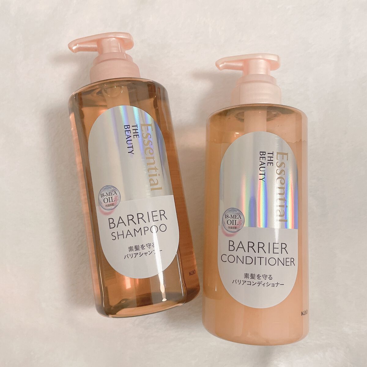 ザビューティ 髪のキメ美容素髪を守る バリアシャンプー/コンディショナー/エッセンシャル/シャンプー・コンディショナーを使ったクチコミ(1枚目)