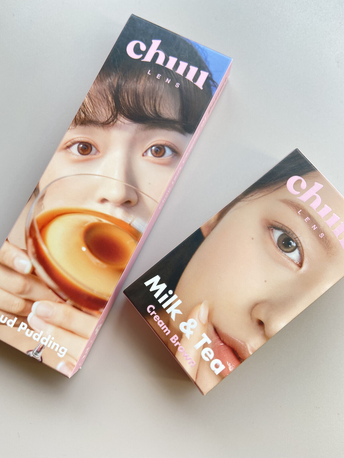 cloud pudding pink brown/chuu LENS/カラーコンタクトレンズを使ったクチコミ（2枚目）