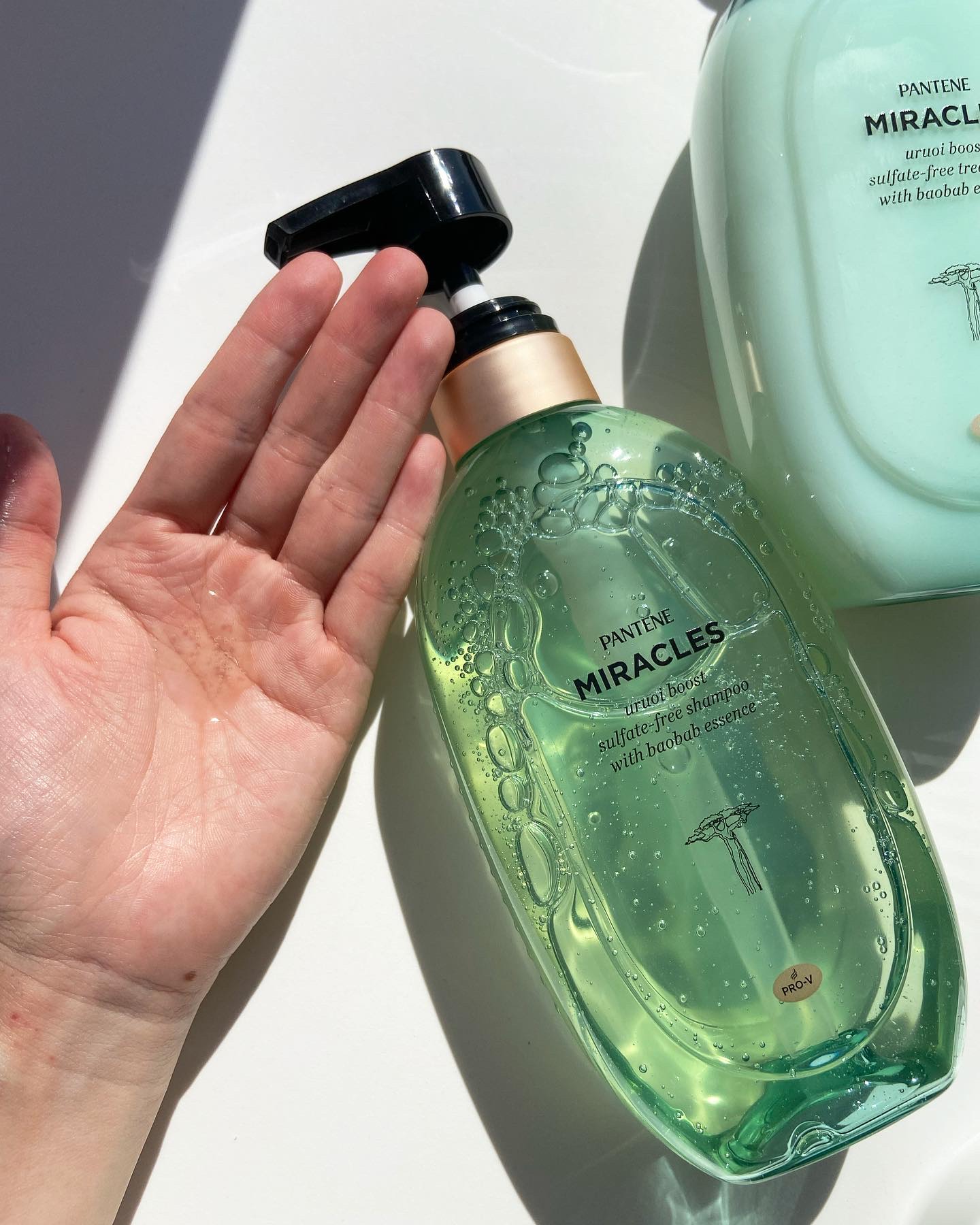 ミラクルズ うるおいブースト シャンプー/トリートメント/パンテーン/市販シャンプーを使ったクチコミ（3枚目）