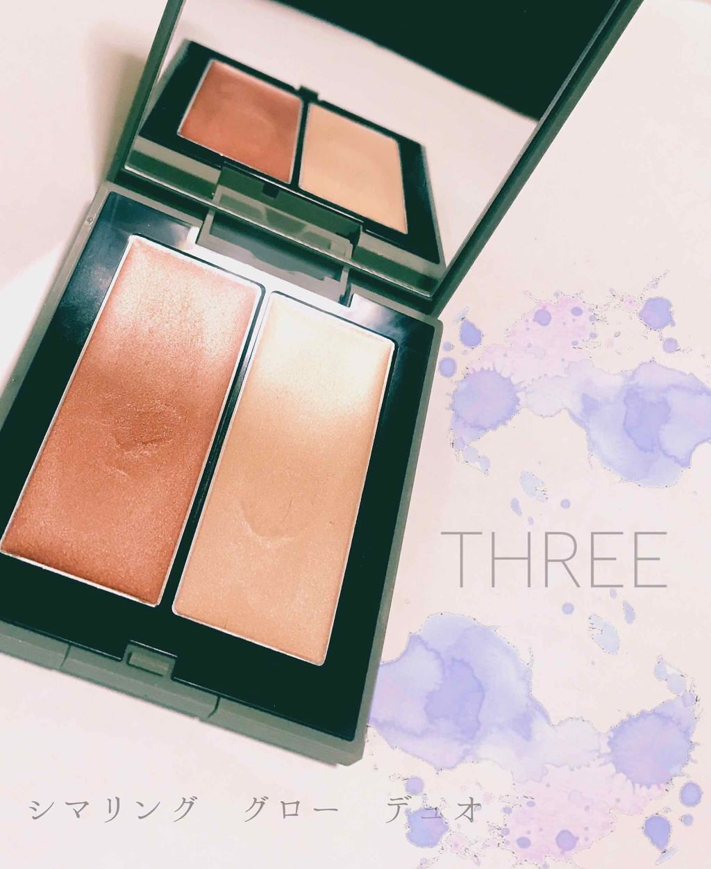 THREE シマリング グロー デュオ/THREE/クリームハイライトを使ったクチコミ(1枚目)