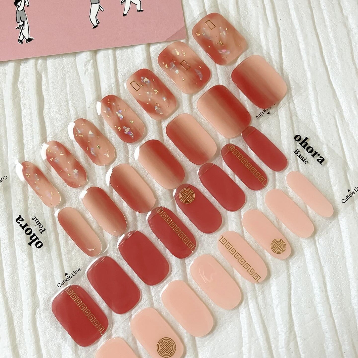 セミキュアジェルネイル(ハンド)/ohora/ネイルシールを使ったクチコミ(3枚目)