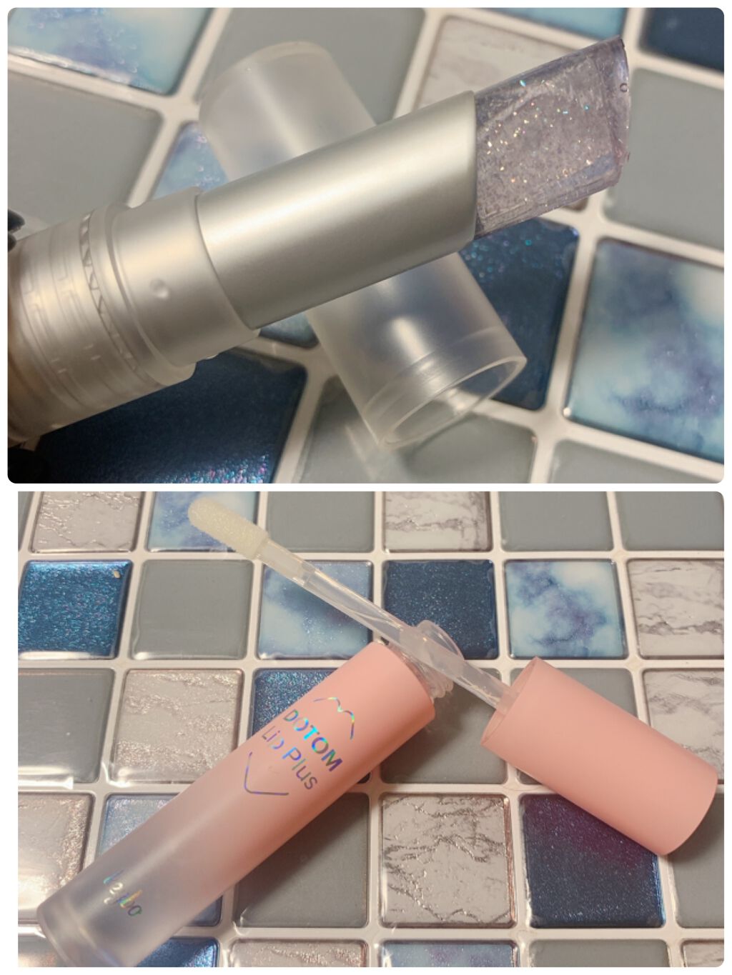 グリッタリーウェブリップバーム N°3ミスティック/unleashia/リップケアを使ったクチコミ（3枚目）