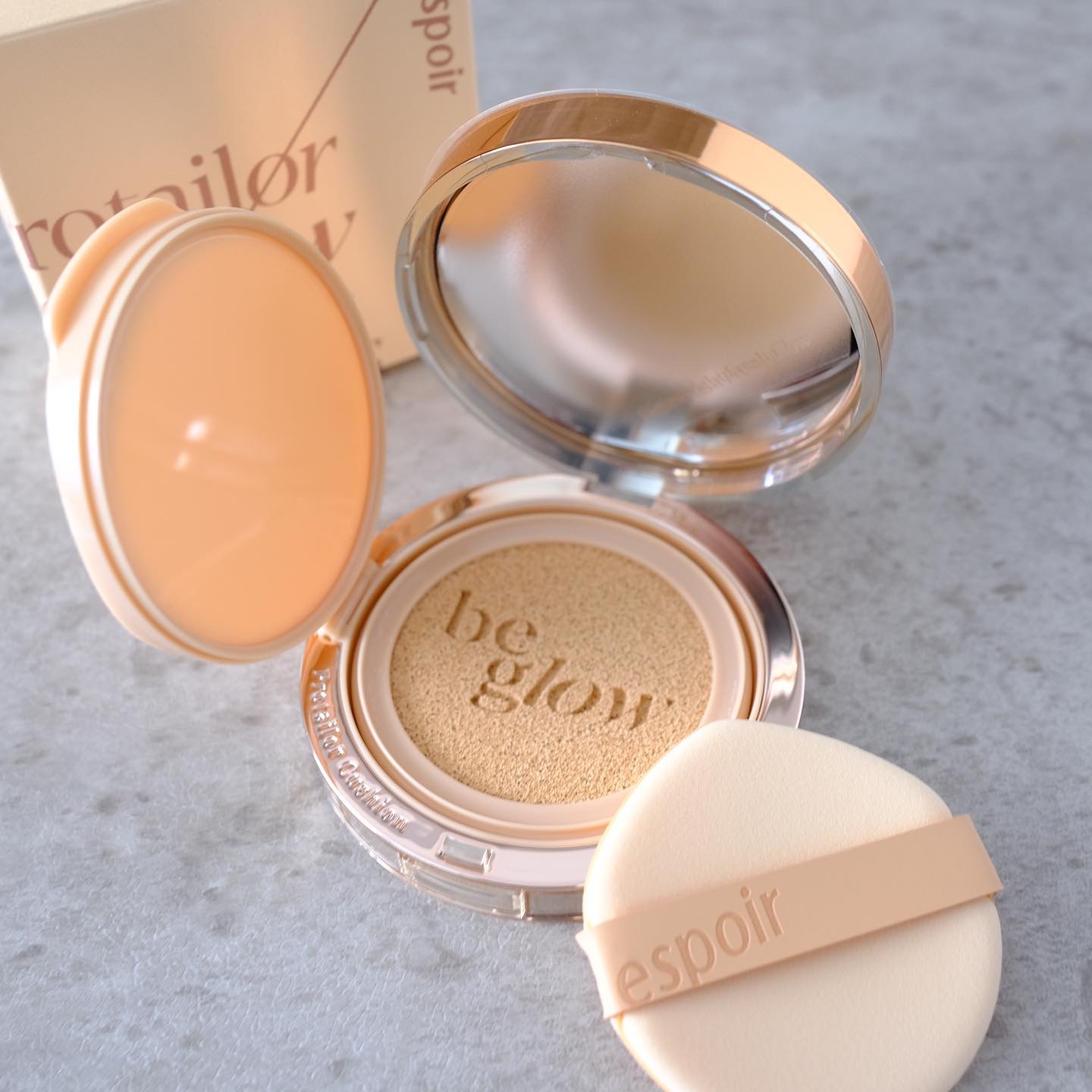 プロテーラービーグロウクッション ニュークラス/espoir/クッションファンデーションを使ったクチコミ（3枚目）