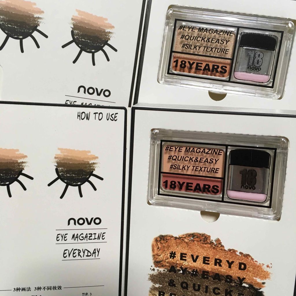 Novoアイシャドウ マガジン 18 イヤーズツートーン/NOVO/アイシャドウパレットを使ったクチコミ（2枚目）