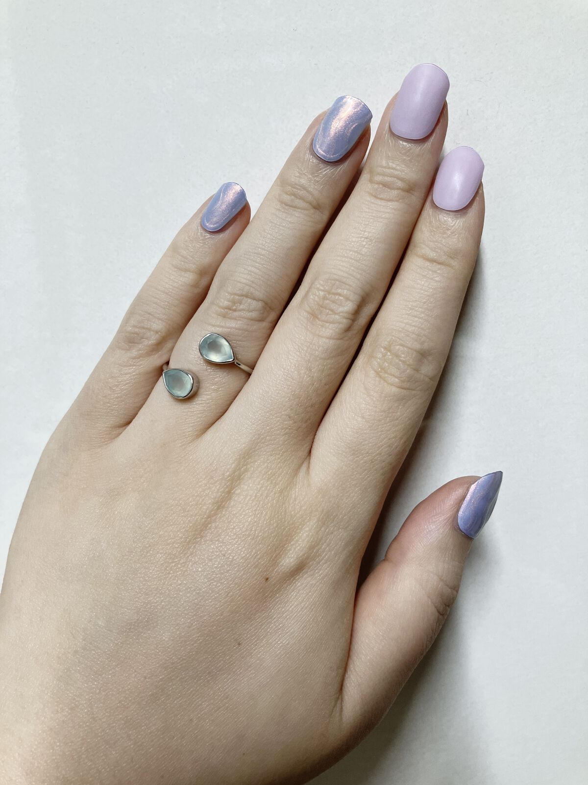 セミキュアジェルネイル（ハンド）/ohora/ネイルシールを使ったクチコミ（2枚目）