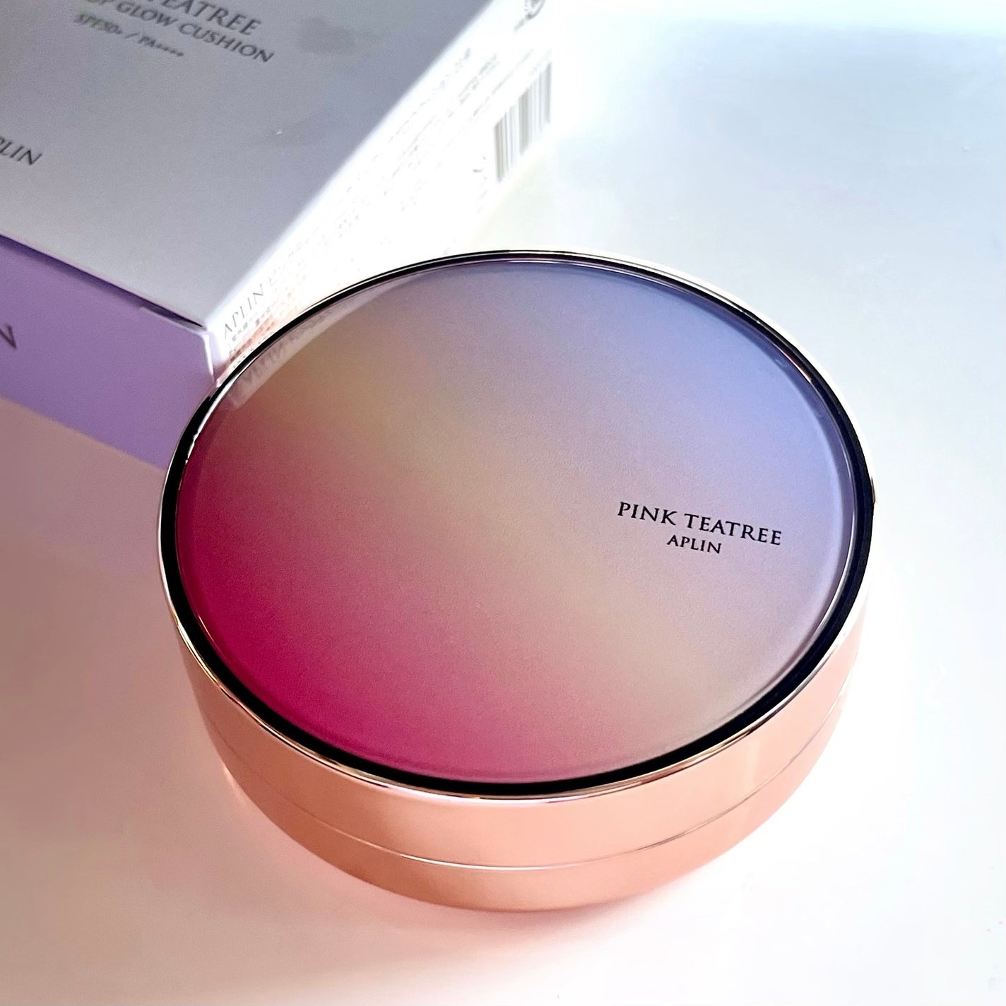 ピンクティーツリーカバーアップグロウクッション/APLIN/クッションファンデーションを使ったクチコミ(7枚目)