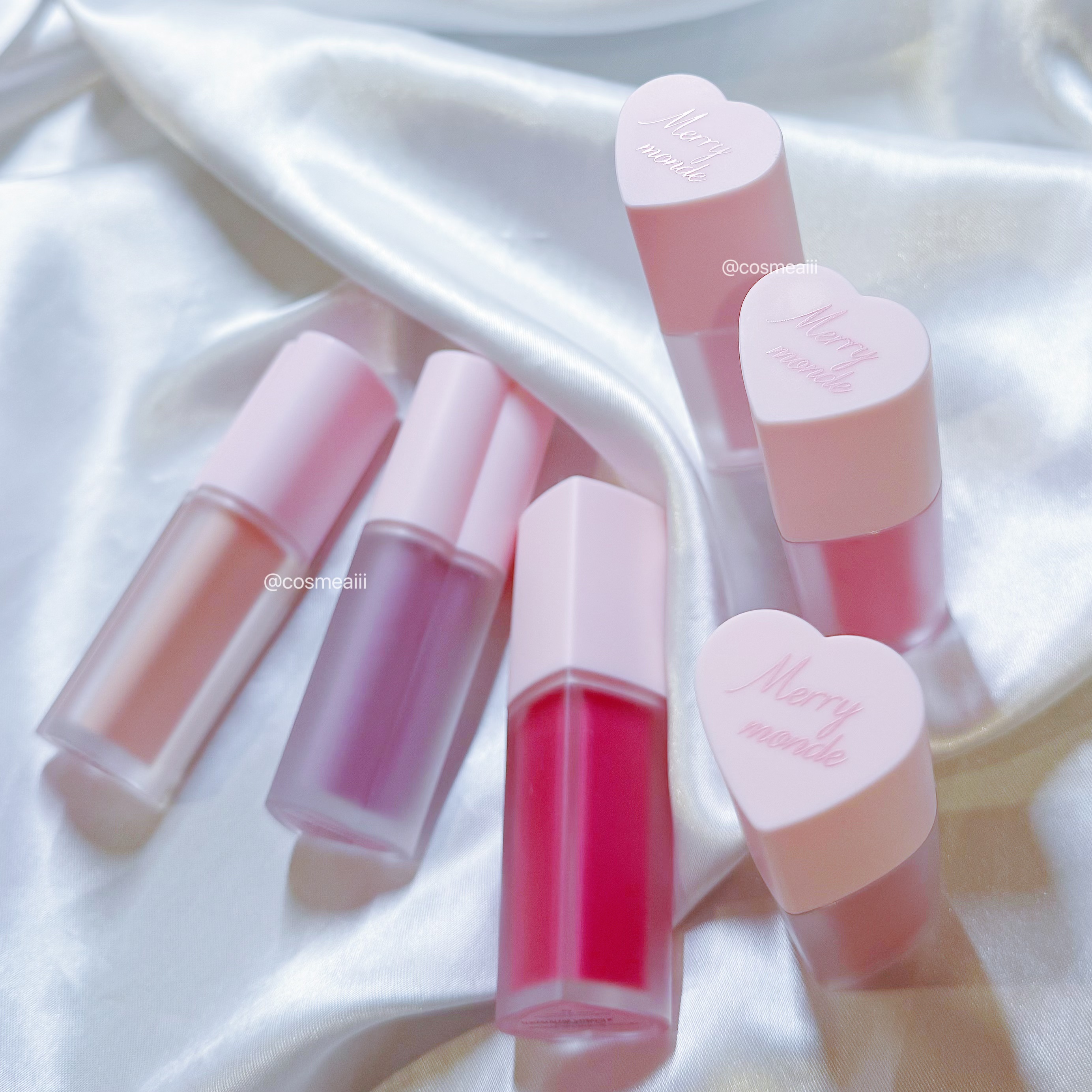 ミルクハートティントリップアンドチーク/Merrymonde/リップティントを使ったクチコミ（3枚目）