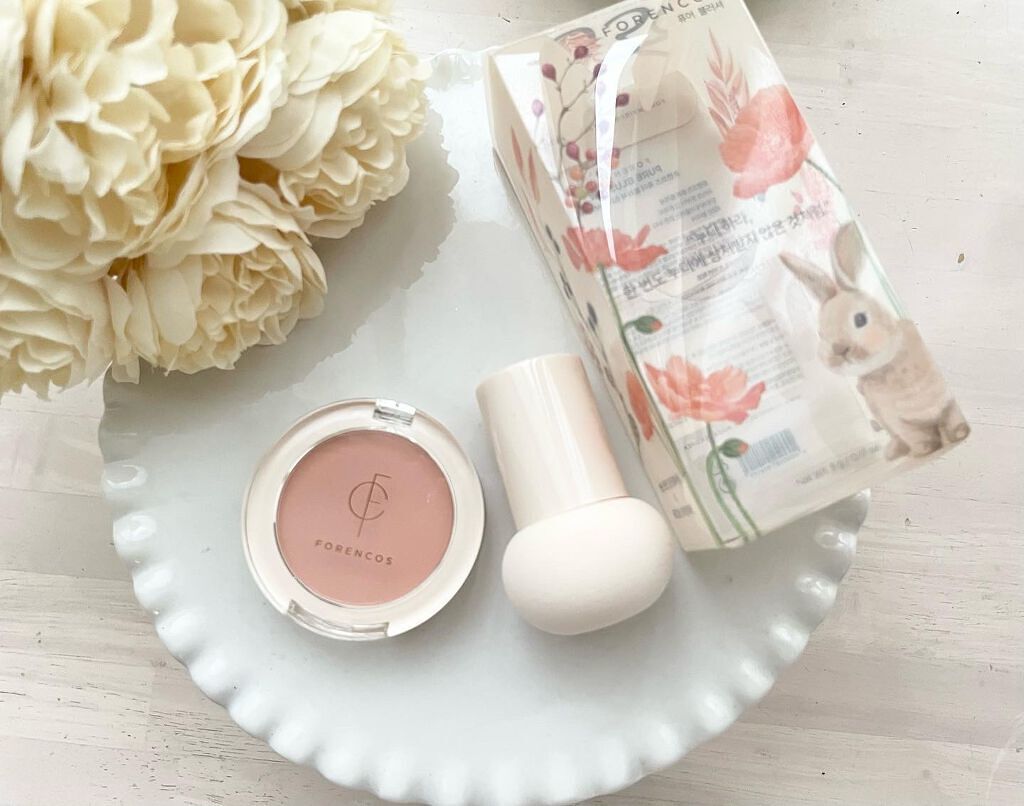 ピュアブラッシャー パフ付き/フォレンコス/パウダーチークを使ったクチコミ(1枚目)