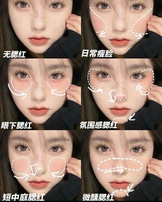 う い  。 on LIPS 「『中国SNSで学ぶチークの入れ方‼️』中国SNSで有名な小紅書..」(3枚目)