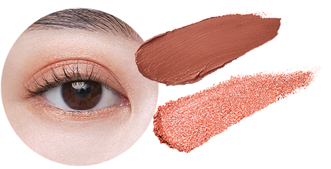 ミネラルカラーズ アイシャドウデュオ 05 オレンジガーネット