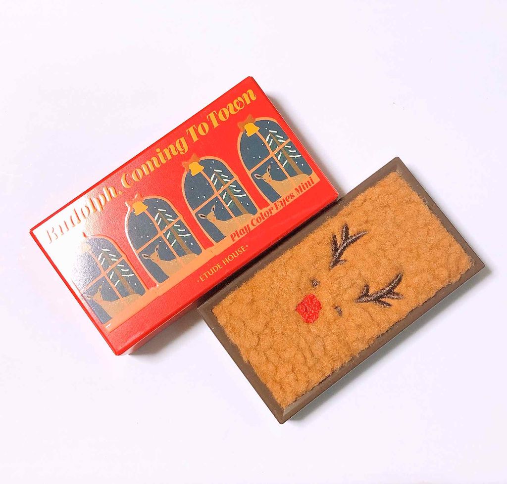 ルドルフ プレイカラー アイシャドウミニ トナカイ/ETUDE/アイシャドウパレットを使ったクチコミ(2枚目)