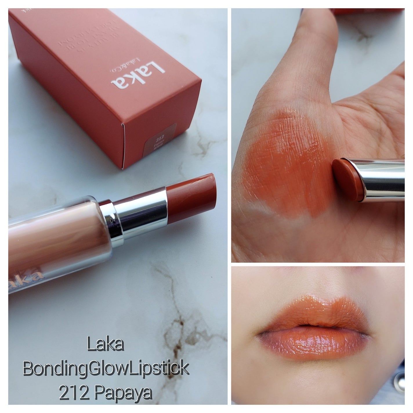 ボンディンググロウリップスティック/Laka/口紅を使ったクチコミ(8枚目)