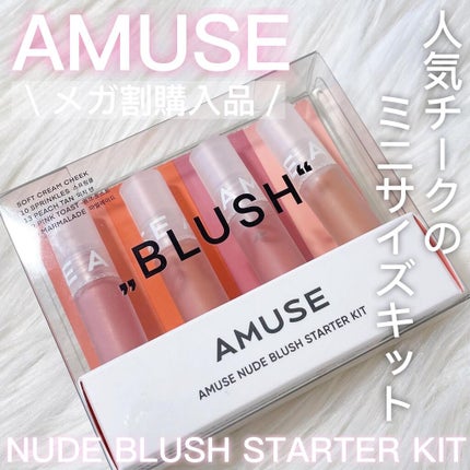 ミニブラッシュキット/AMUSE/リキッドチークを使ったクチコミ(1枚目)