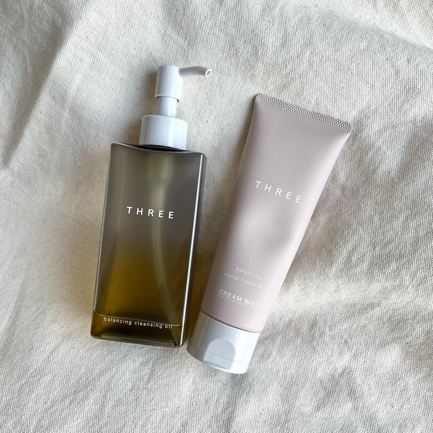 バランシングネクター クリーム ウォッシュ/THREE/洗顔フォームを使ったクチコミ(1枚目)