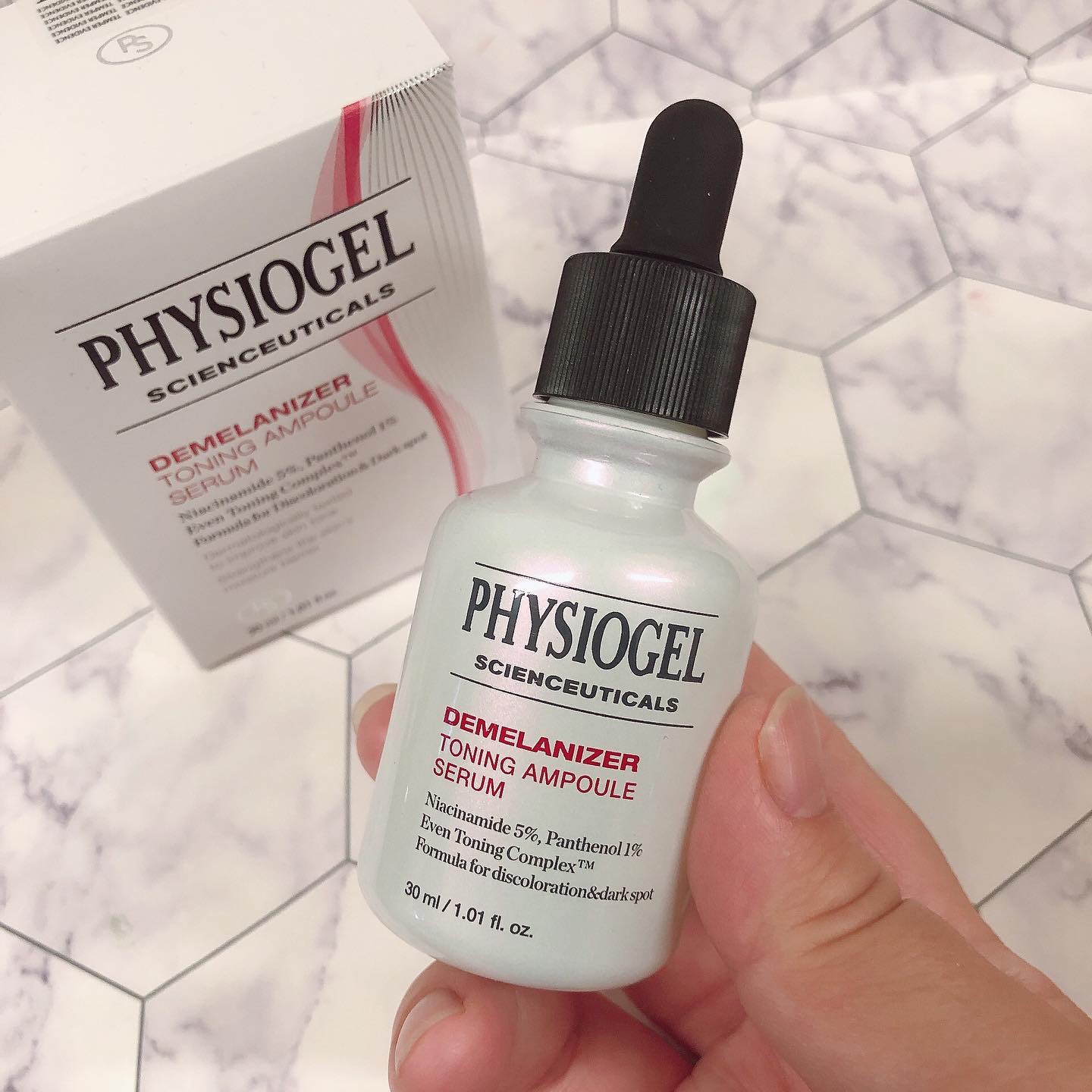 ディメラナイザートーニングアンプル/PHYSIOGEL/美容液を使ったクチコミ（2枚目）