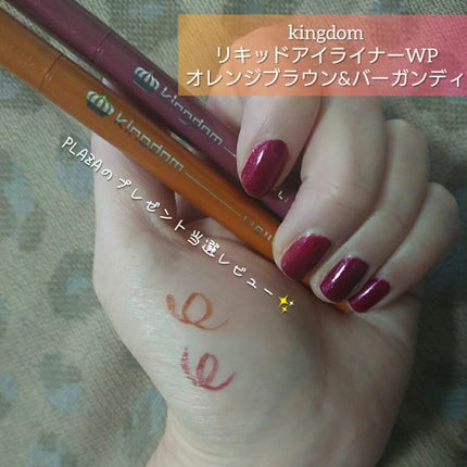 リキッドアイライナーWP /キングダム/リキッドアイライナーを使ったクチコミ(1枚目)