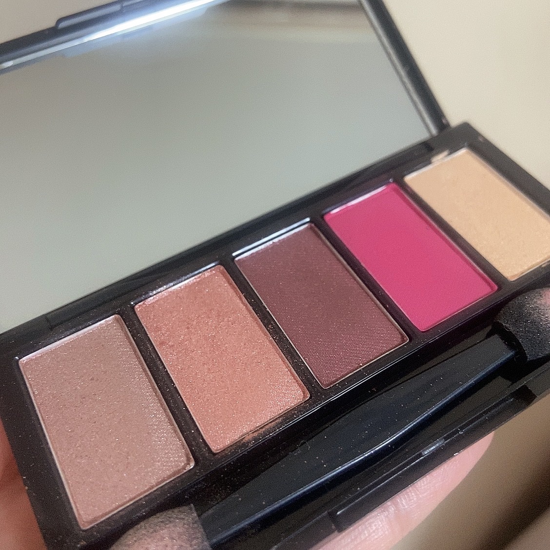 5カラーズアイシャドウ 02フレンチピンク/Witch's Pouch/アイシャドウパレットを使ったクチコミ（1枚目）