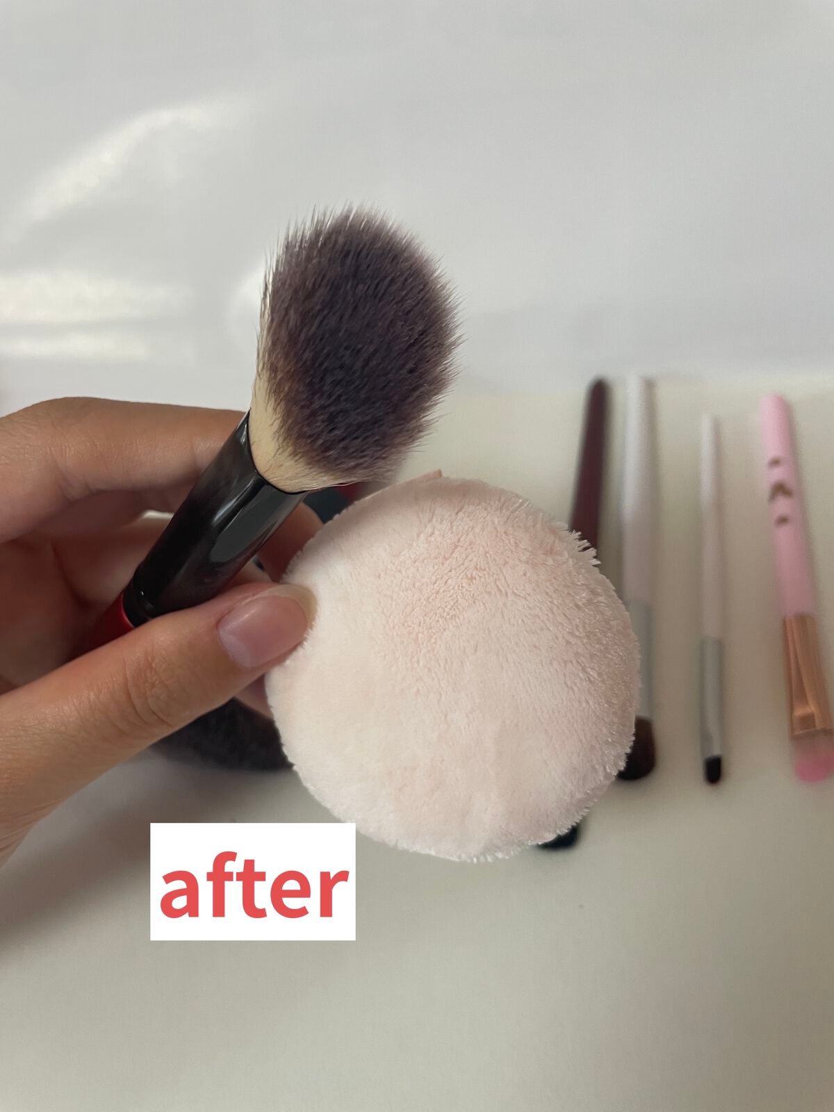 春姫 ファンデーションブラシ/DAISO/メイクブラシを使ったクチコミ(6枚目)