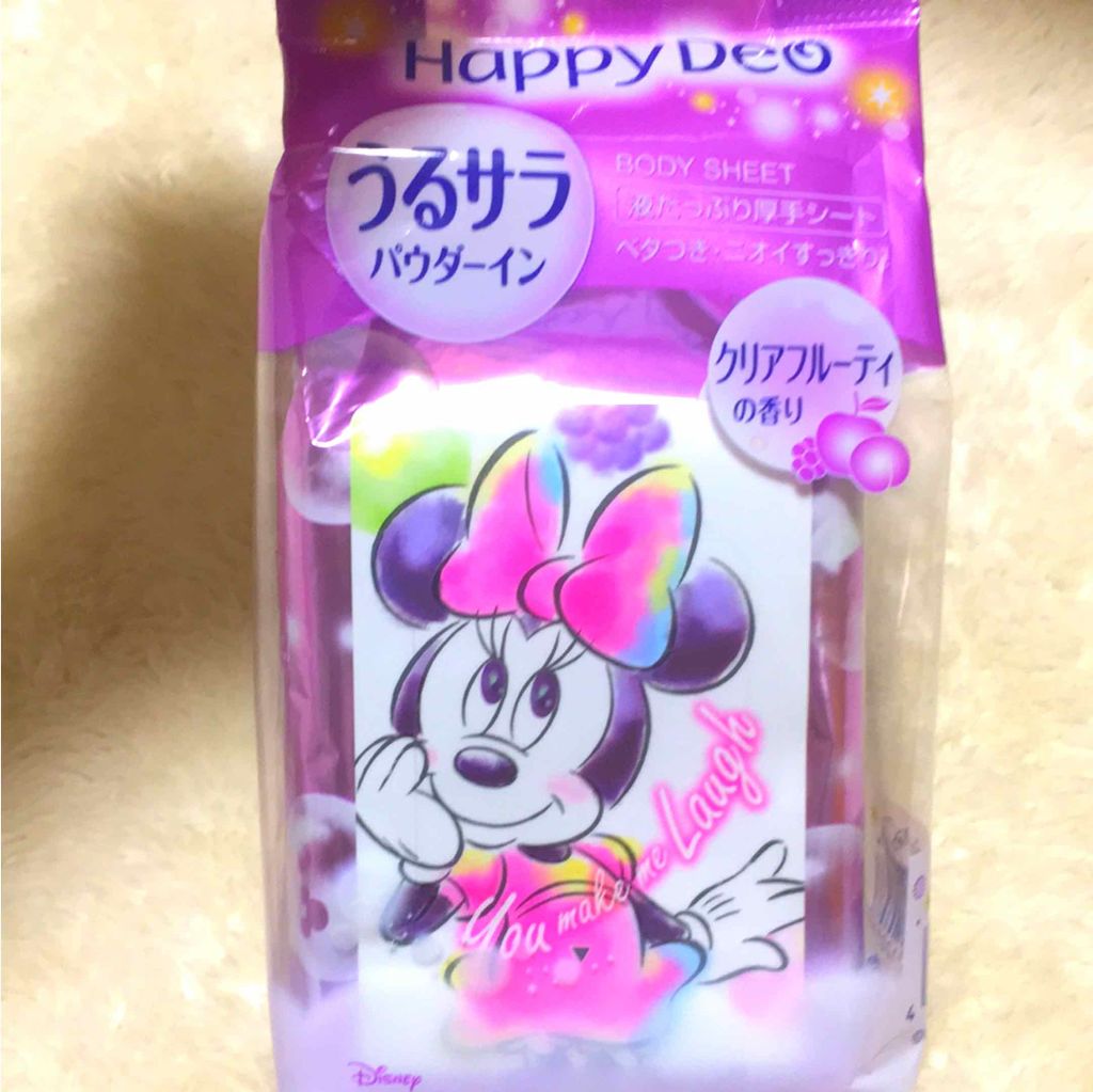 ハッピーデオ ボディシート うるサラ 花せっけん/マンダム/ボディシートを使ったクチコミ(1枚目)