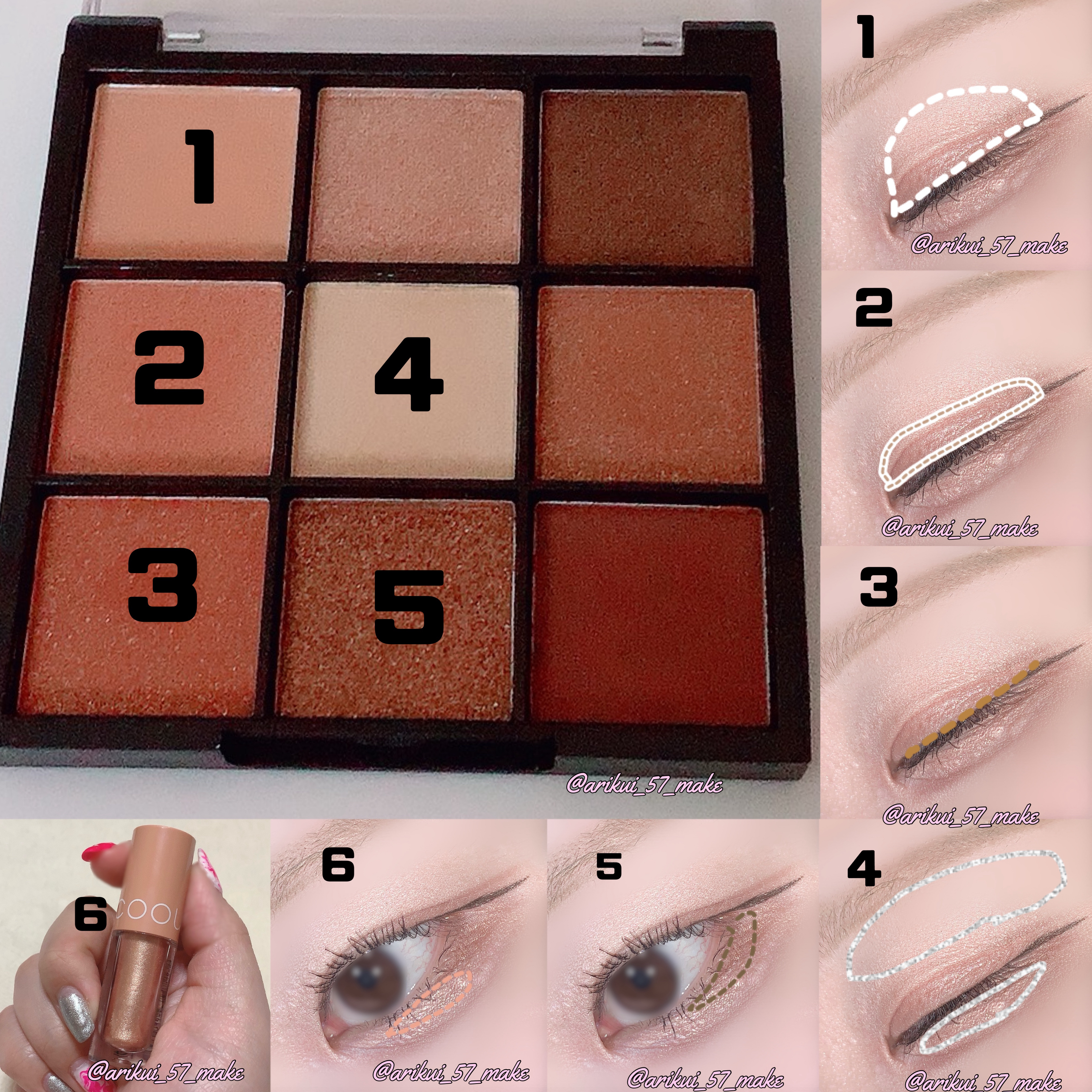 UR GLAM　BLOOMING EYE COLOR PALETTE/U R GLAM/アイシャドウパレットを使ったクチコミ（2枚目）