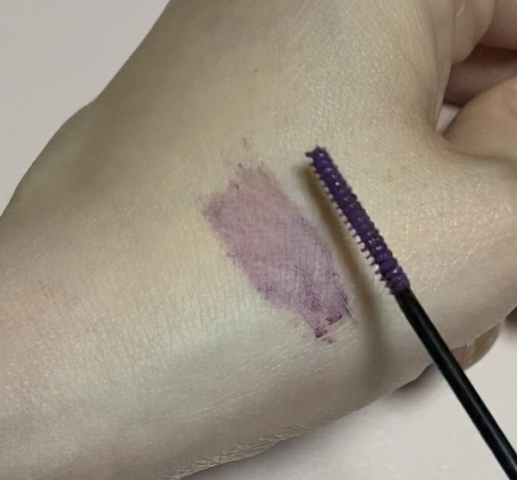 スキニーマスカラ パープル/U R GLAM/マスカラを使ったクチコミ（2枚目）