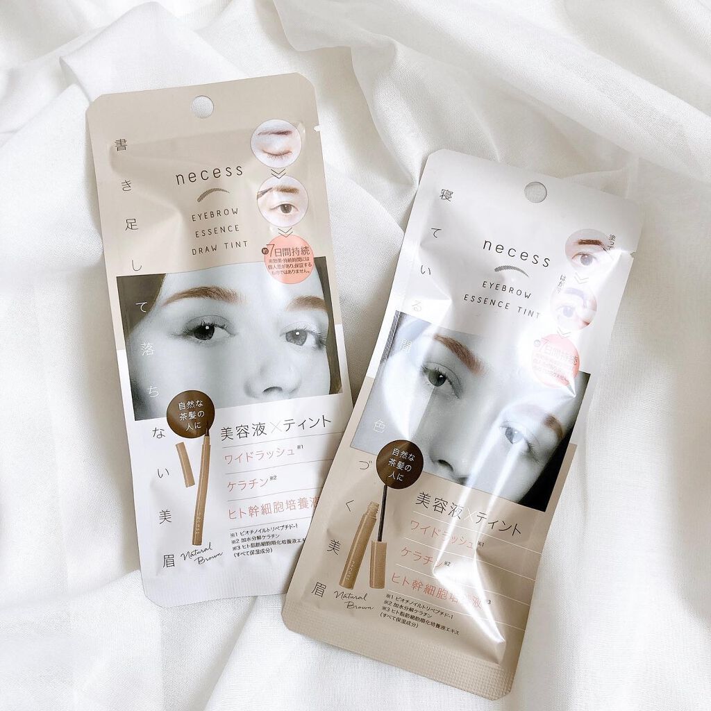 necess まゆ書き足し美容液ティント /コジット/眉ティントを使ったクチコミ（1枚目）