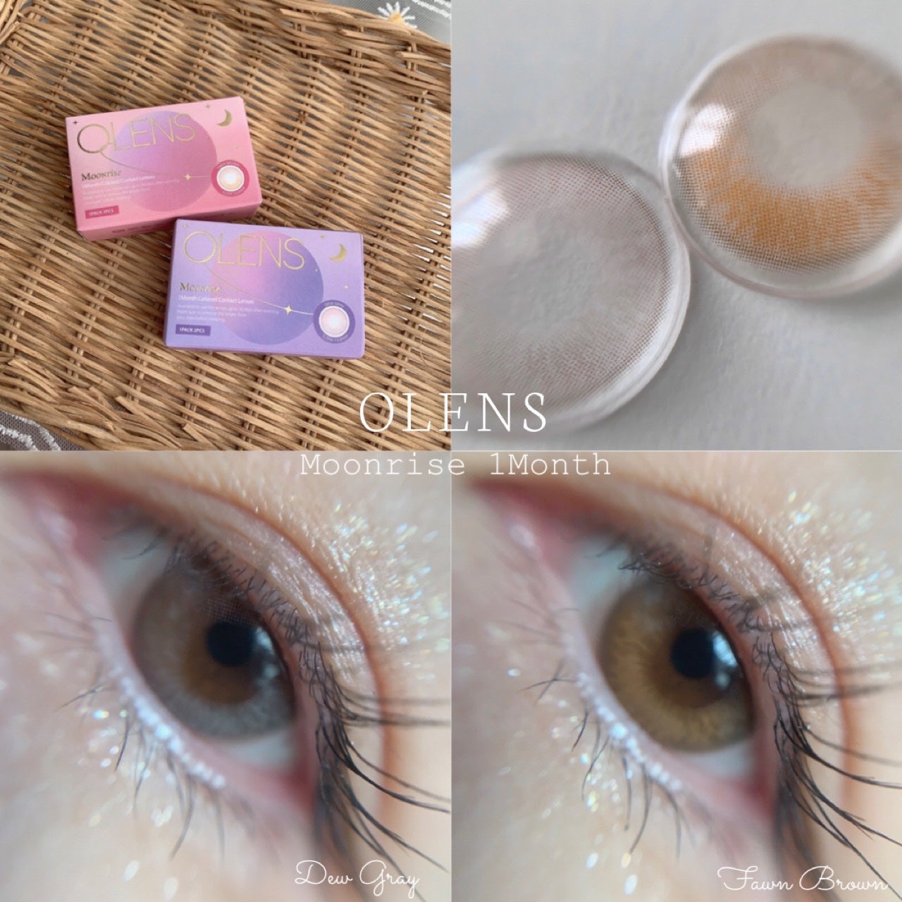 ムーンライズデュー/OLENS/1ヶ月(1MONTH)カラコンを使ったクチコミ(1枚目)