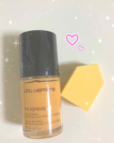 ザ・ライトバルブ フルイド ファンデーション＆スポンジ/shu uemura/リキッドファンデーションを使ったクチコミ（1枚目）