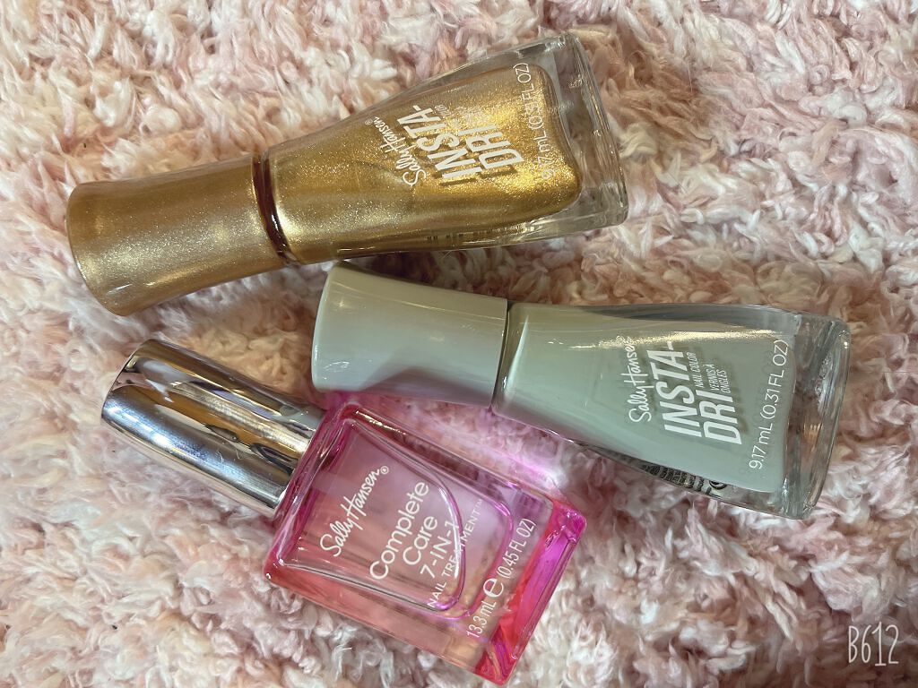 インスタドライ ネイルカラー 153 ゴーフォーゴールド/サリーハンセン/オールインワンネイルを使ったクチコミ（2枚目）