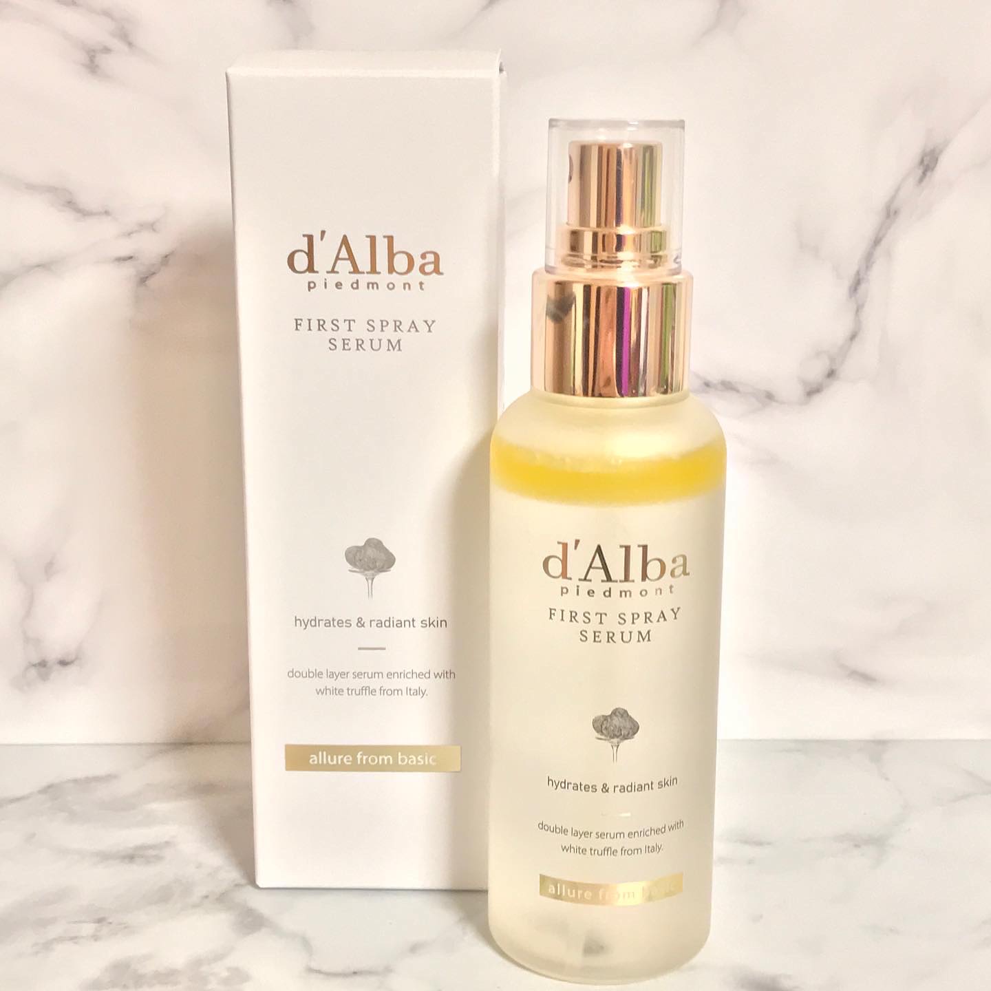 ダルバ ホワイトトリュフファーストスプレーセラム/ダルバ/ミスト状化粧水を使ったクチコミ（2枚目）