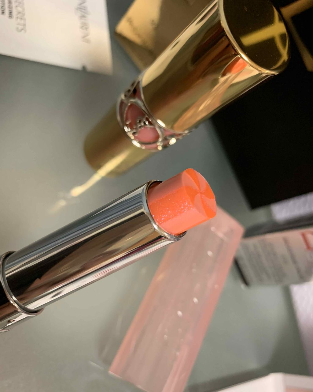 ディオール アディクト リップ グロウ マックス 210 ホロ ピンク/Dior/口紅を使ったクチコミ（3枚目）