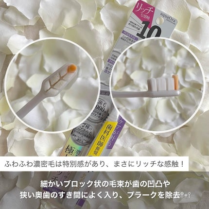 アクアオーラ プラチナ 歯ブラシ 約10倍の毛量/aquaOra/歯ブラシを使ったクチコミ(3枚目)