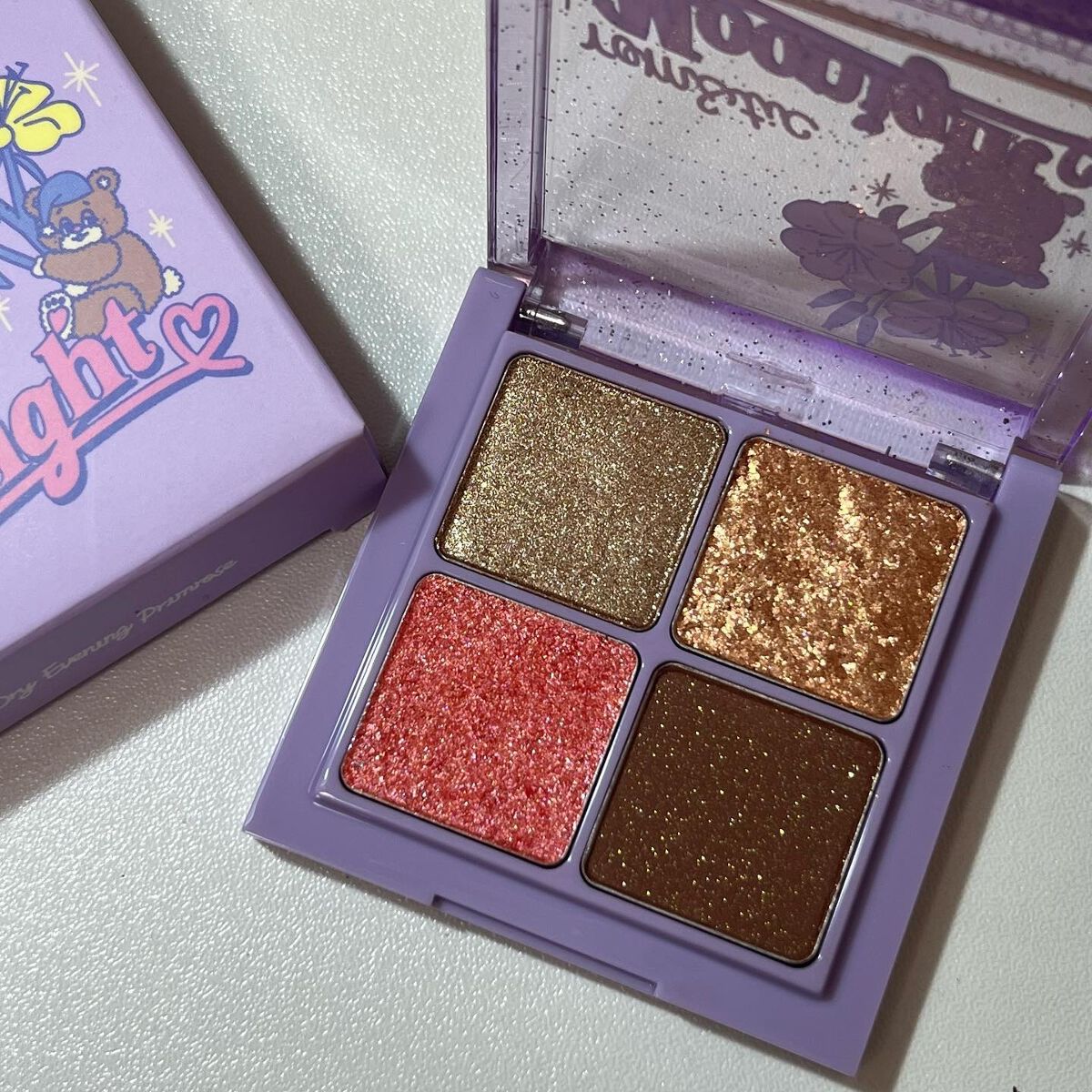 ネオンムーンベターザンアイズ  #04 Dry Evening Promise/rom&nd/アイシャドウパレットを使ったクチコミ（3枚目）