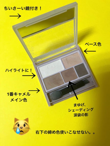 パーフェクトマルチアイズ/キャンメイク/アイシャドウパレットを使ったクチコミ(2枚目)