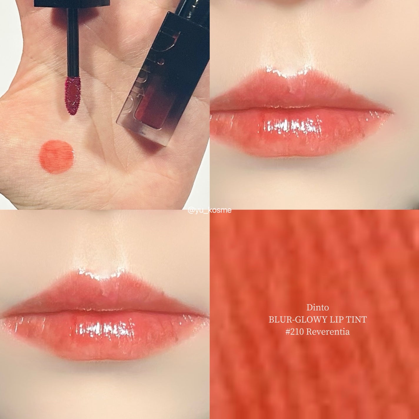 ブラーグロイリップティント/Dinto/リップティントを使ったクチコミ(5枚目)