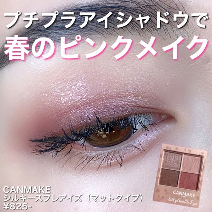 シルキースフレアイズ(マットタイプ)/キャンメイク/アイシャドウパレットを使ったクチコミ(1枚目)