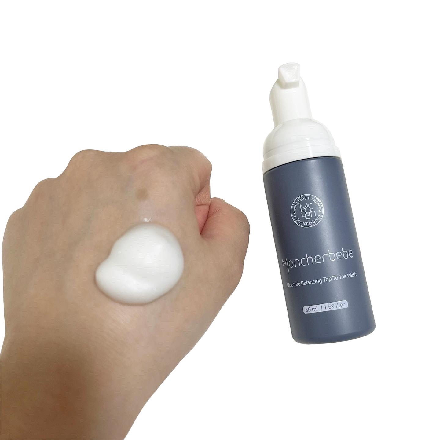 モイスチャーバランシングトップトゥートウウォッシュ/Moncher BeBe/泡洗顔を使ったクチコミ（2枚目）
