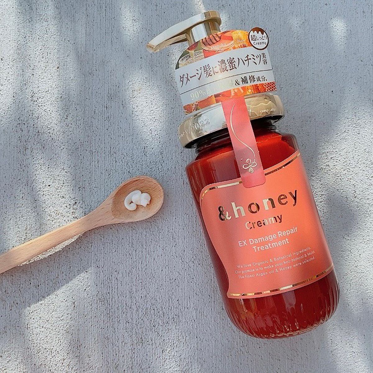 Creamy EXダメージリペアシャンプー1.0/ヘアトリートメント2.0/&honey/市販シャンプーを使ったクチコミ（3枚目）