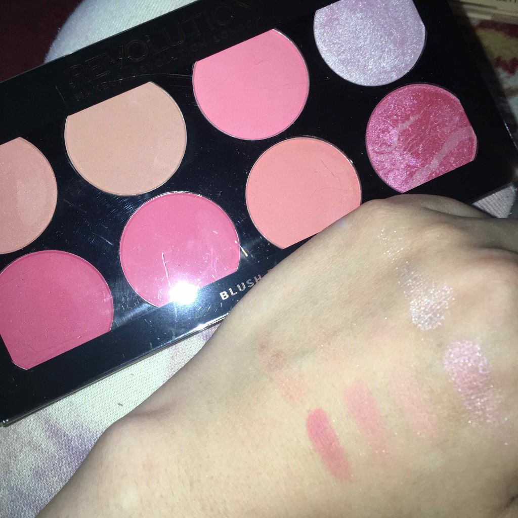Revolution Ultra Blush Palette Sugar & Spice/MAKEUP REVOLUTION/パウダーチークを使ったクチコミ(2枚目)