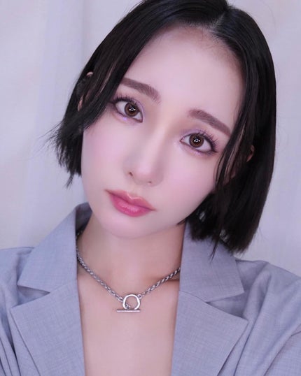 cloud pudding pink brown/chuu LENS/カラーコンタクトレンズを使ったクチコミ(3枚目)